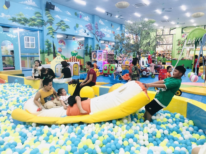 Các khu vui chơi trẻ em ở TP Hải Dương đón hàng trăm lượt khách